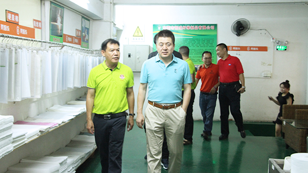 單仁資訊 張高峰 蒞臨智成纖維